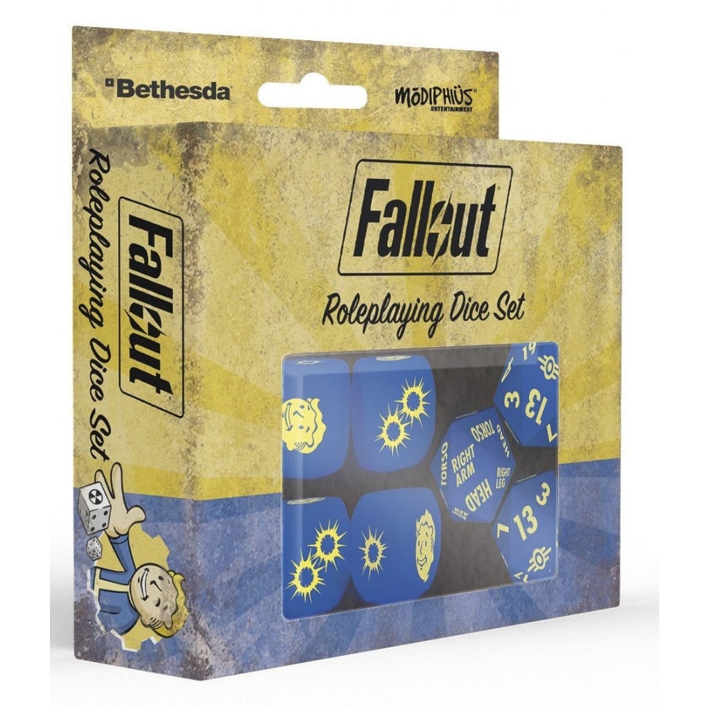Découvrez les Fallout - Set de Dés un atout indispensable pour tout joueur, meneur de jeu ou collectionneur du JDR Fallout
