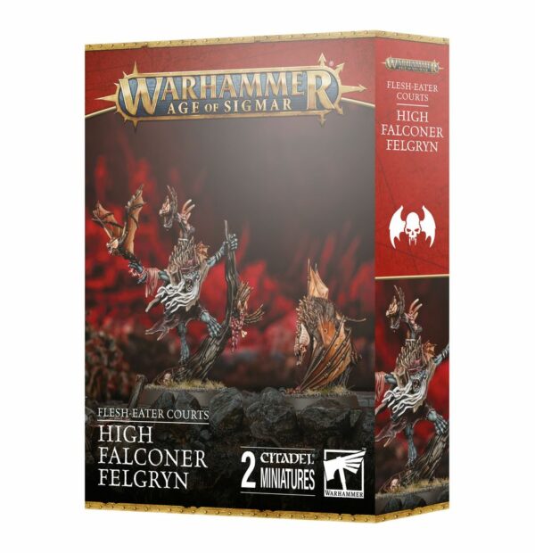 Flesh eaters Grand Fauconnier Felgryns est l'un des nouveautées pour les armées Flesh Eaters Courts pour le jeu de figurines Age of Sigmar de Games Workshop