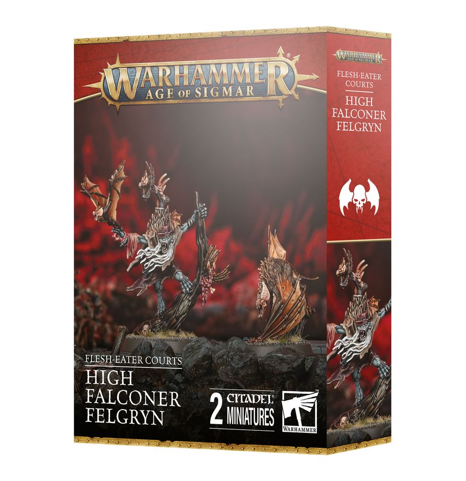 Flesh eaters Grand Fauconnier Felgryns est l'un des nouveautées pour les armées Flesh Eaters Courts pour le jeu de figurines Age of Sigmar de Games Workshop