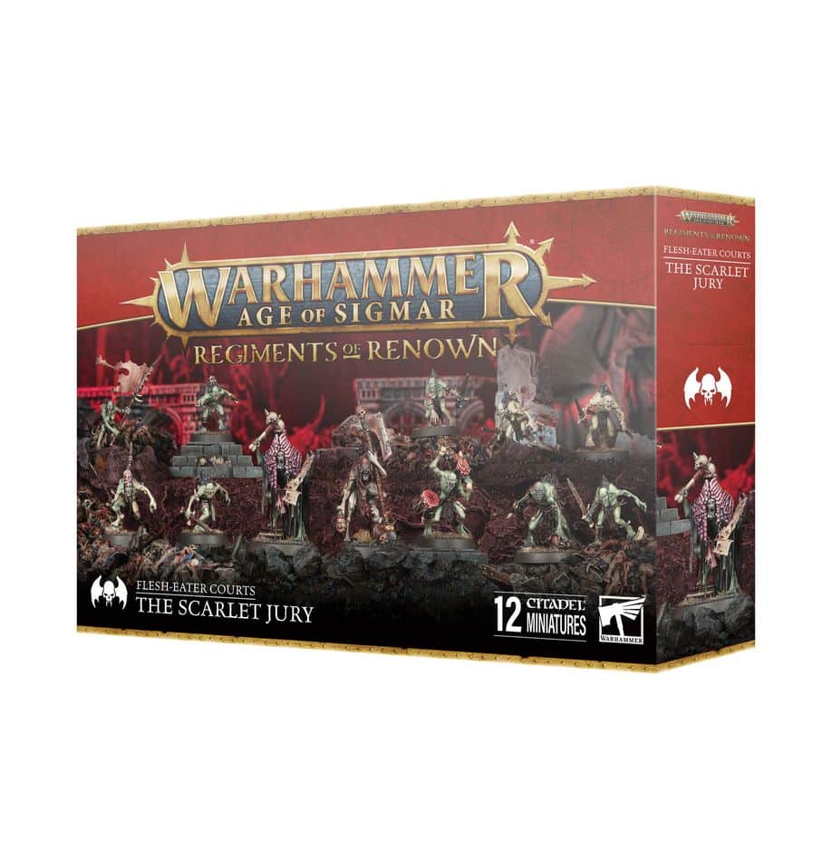 Flesh eaters Le jury Ecarlate est l'un des nouveautées pour les armées Flesh Eaters Courts pour le jeu de figurines Age of Sigmar de Games Workshop