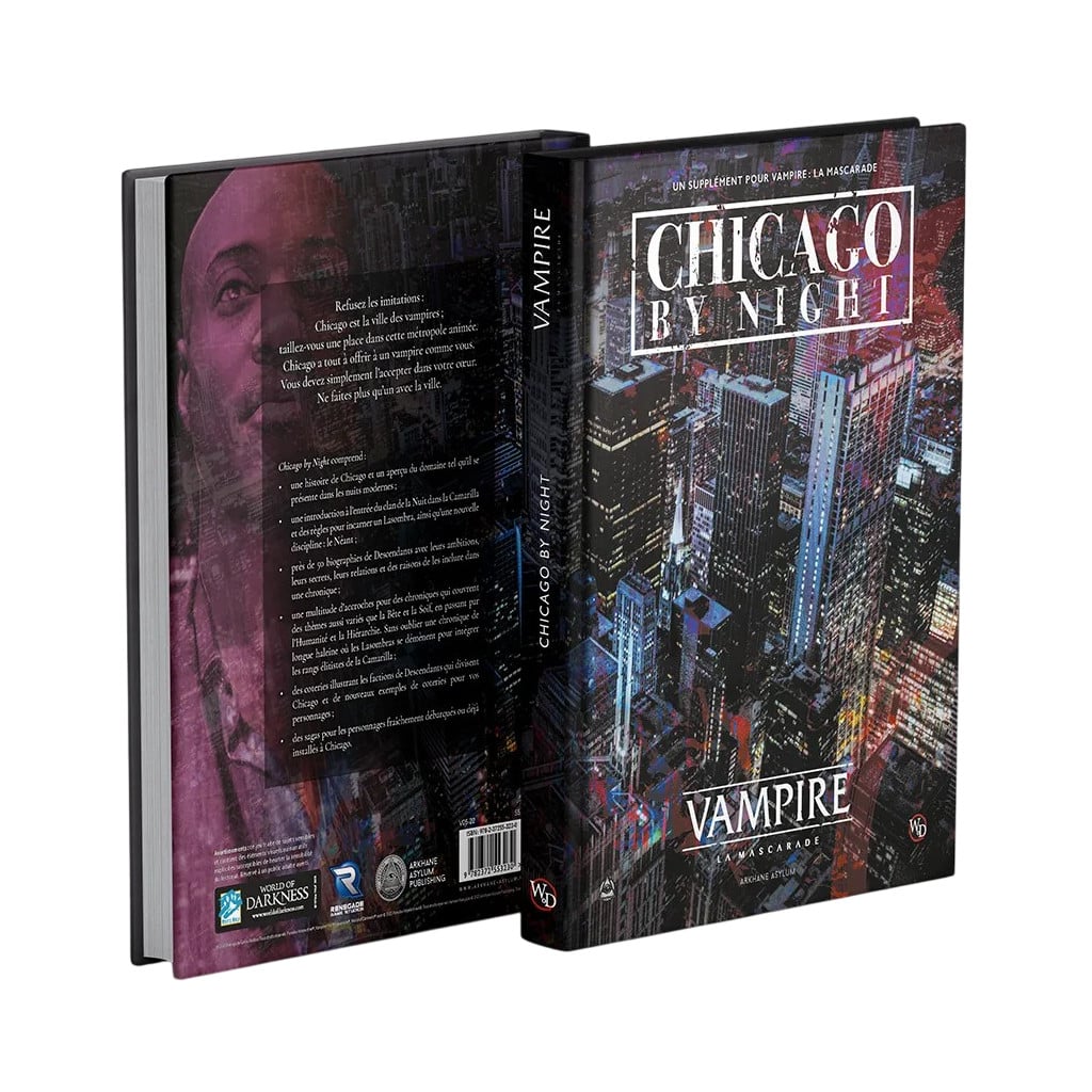 Vampire : la Mascarade V5, Chicago By Night, découvrez le supplément pour jouer dans Chicago dirigé par les puissants Vampires