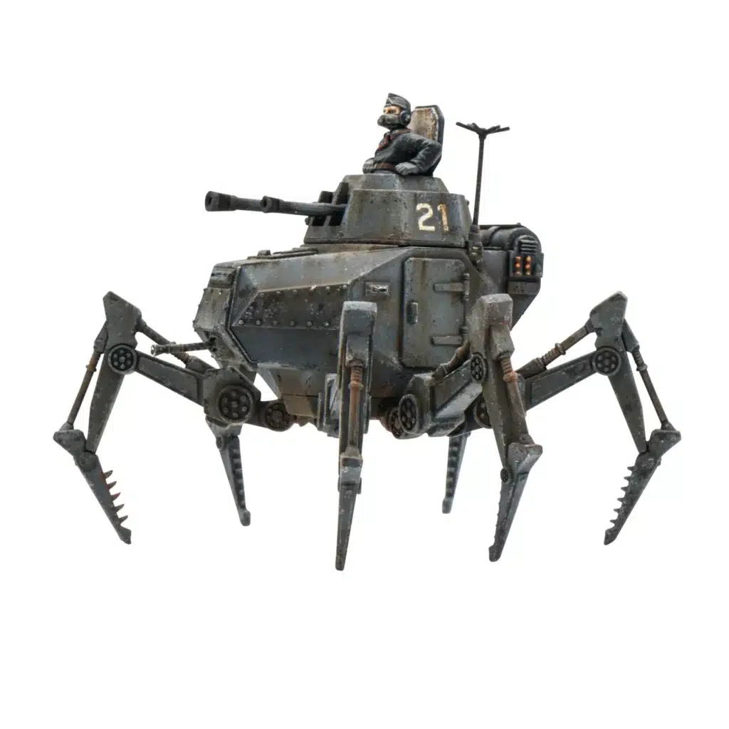 Konflikt '47 Vogelspinne Light Walker est l'une des sorties qui accompagne le nouveau starter du jeu de warlord games appelé konflikt 47