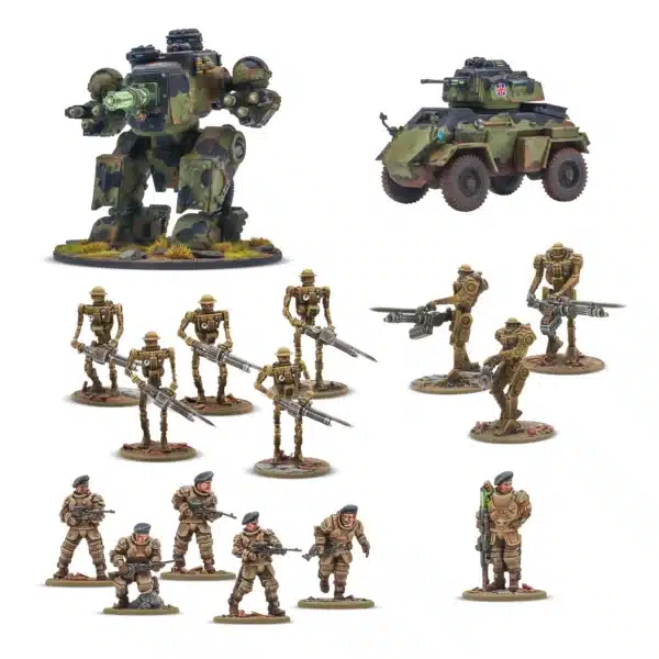 Konflikt '47 British Commonwealth Starter est l'une des sorties qui accompagne le nouveau starter du jeu de warlord games appelé konflikt 47