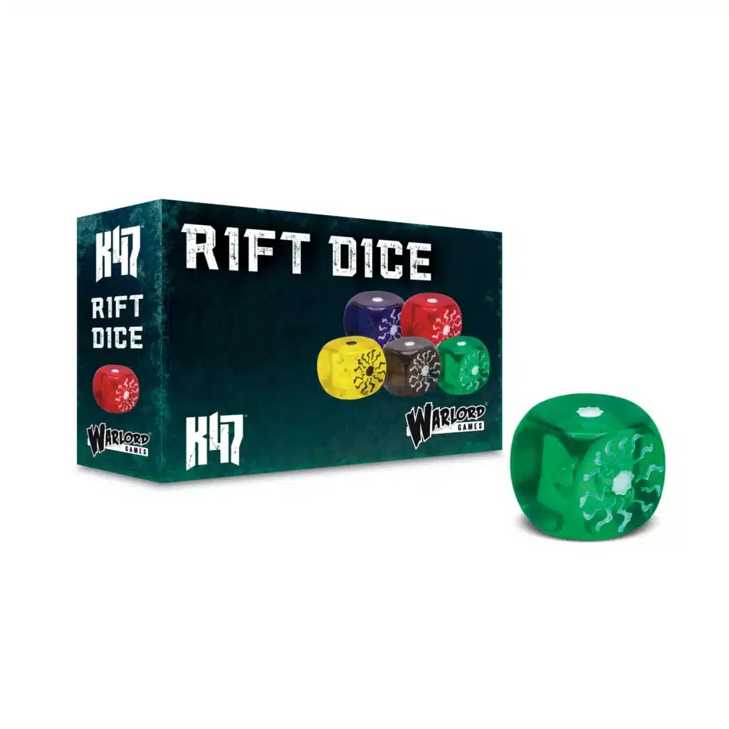 Unleash Rift power on the battlefield with these Konflikt '47 Rift Dice! The Rift mechanic drives Konflikt '47, representing the unstable energy that fuels strange technologies and creatures. These Rift Dice help you track that energy during battle—an essential tool for every Konflikt '47 player using Rift-powered units. You will need a Rift Die for each Rift Unit, plus each Rift Weapon upgrade in your army. Some Heroes are particularly attuned to the energies of the Rifts, and can bring several Rift Dice to the table singlehandedly! This box contains 12 Konflikt ’47 Rift Dice.