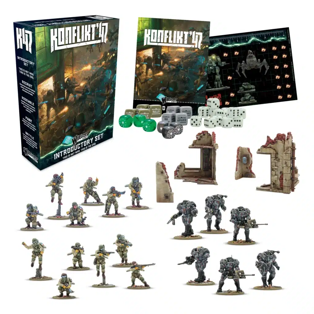 Konflikt '47 Introductory Set est l'une des sorties qui accompagne le nouveau starter du jeu de warlord games appelé konflikt 47