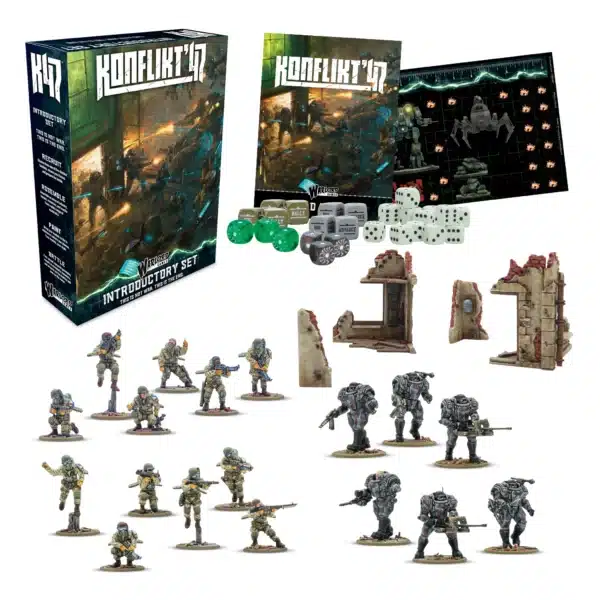 Konflikt '47 Introductory Set est l'une des sorties qui accompagne le nouveau starter du jeu de warlord games appelé konflikt 47