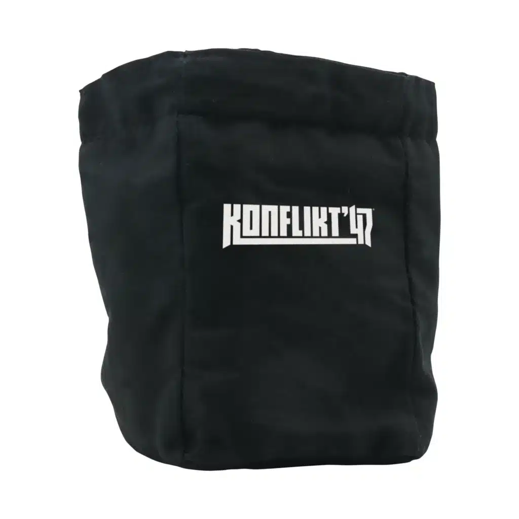 Konflikt '47 Logo Dice Bag est l'une des sorties qui accompagne le nouveau starter du jeu de warlord games appelé konflikt 47