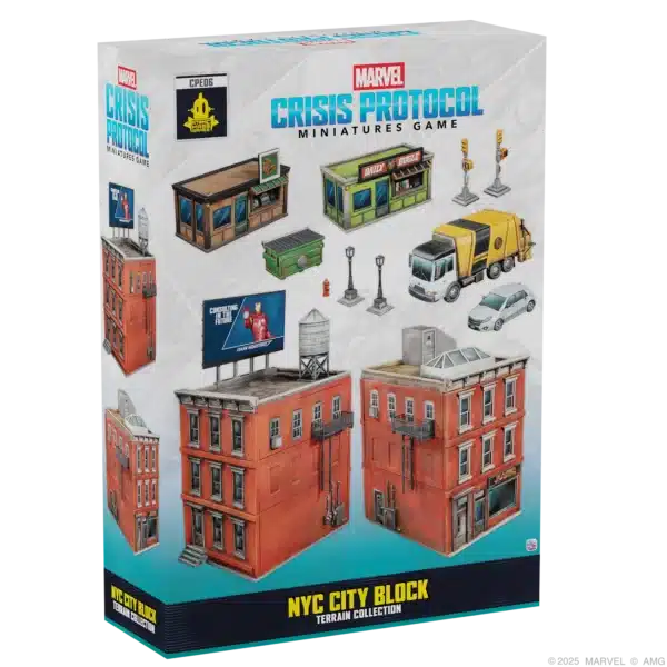 MCP: NYC City Block Terrain Collection de nouveaux personnages pour le jeu de figurines Marvel Crisis Protocol , a découvrir absolument