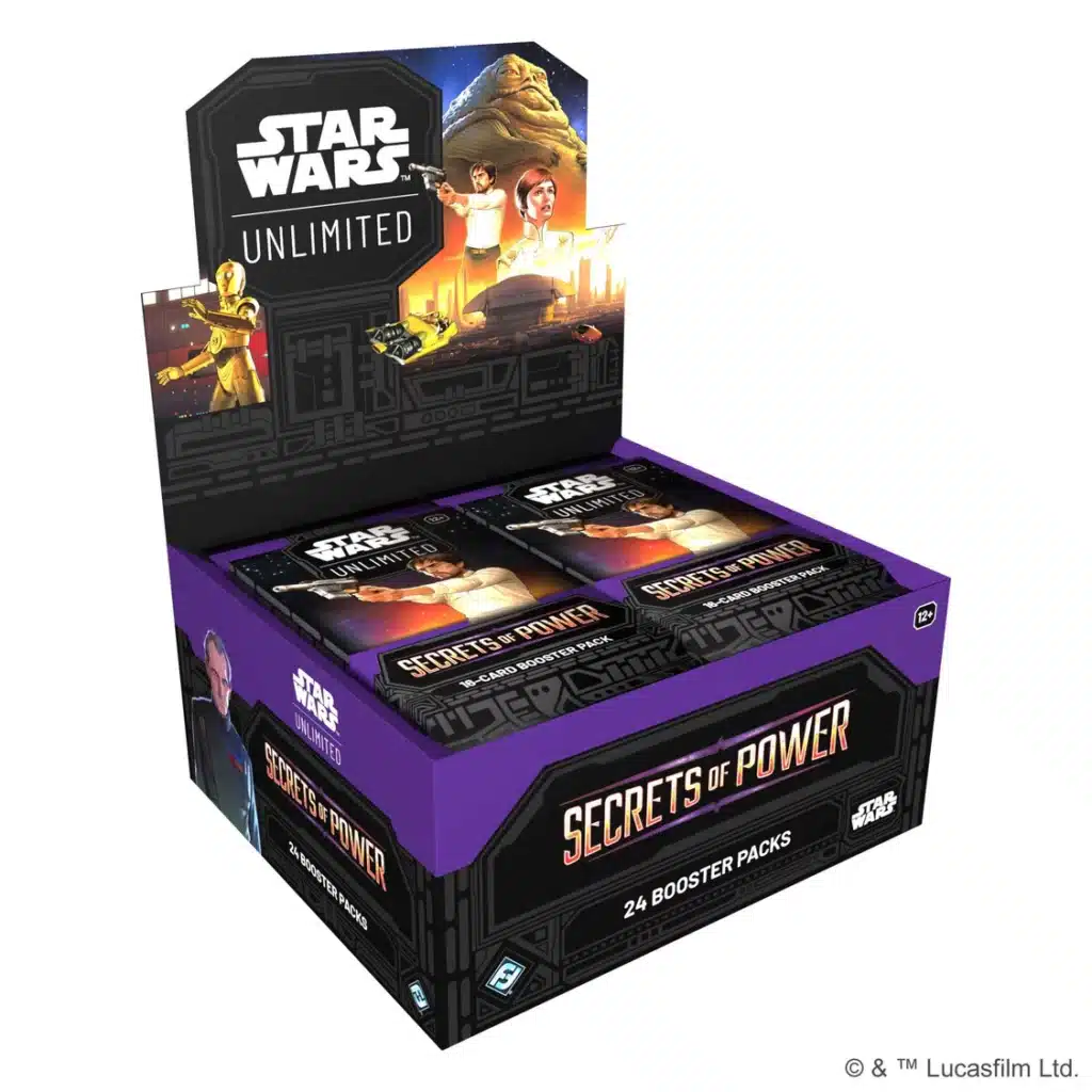 Secrets du pouvoir est la 6 eme edition du formidable jeu de cartes Star Wars Unlimited , découvrez la Display Les Secrets de la Force