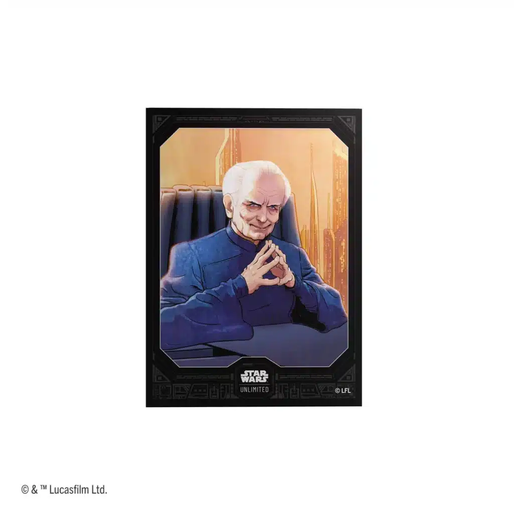 Secrets du pouvoir est la 6 eme edition du formidable jeu de cartes Star Wars Unlimited , découvrez le Saison 6 Sleeves Palpatine