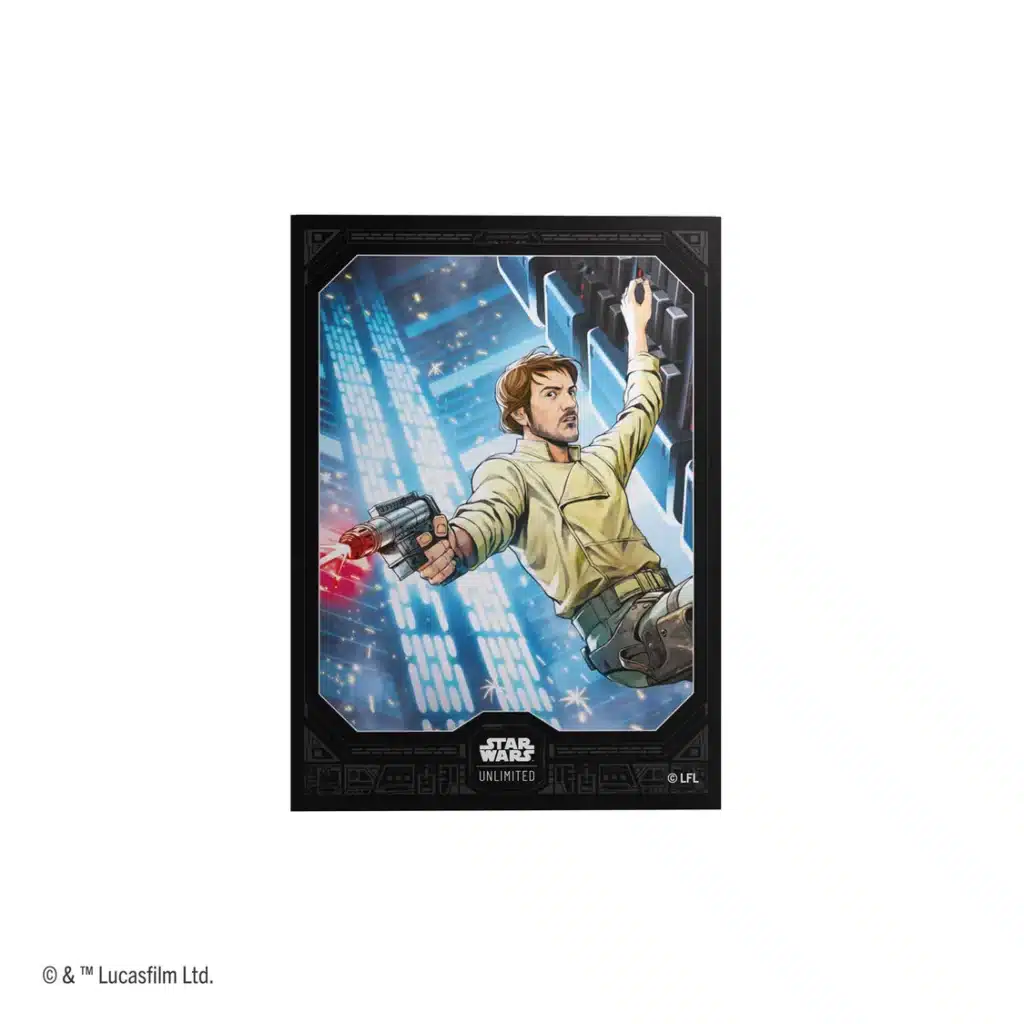 Secrets du pouvoir est la 6 eme edition du formidable jeu de cartes Star Wars Unlimited , découvrez le Saison 6 Sleeves Cassian