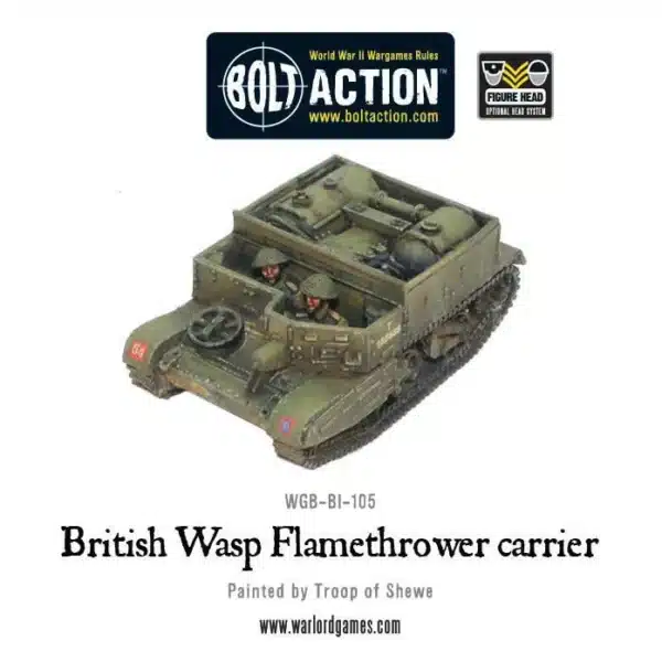 British Wasp Flamethrower carrier vous permet de revivre les batailles emblématiques de la deuxieme guerre mondiale sur le front de l'ouest