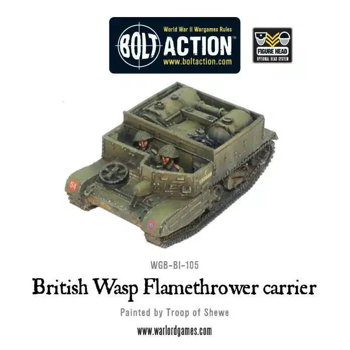 British Wasp Flamethrower carrier vous permet de revivre les batailles emblématiques de la deuxieme guerre mondiale sur le front de l'ouest
