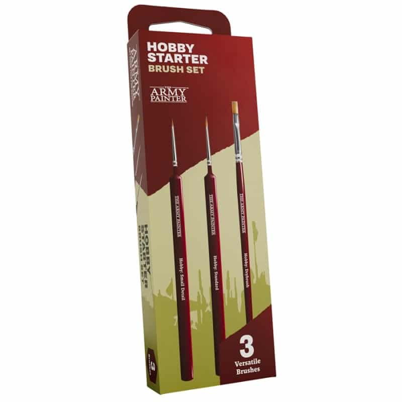 Découvrez Army Painter Pinceaux Hobby Starter Brush Set cet excellent kit de pinceaux parfait pour commencer ou compléter vôtre gamme de pinceaux