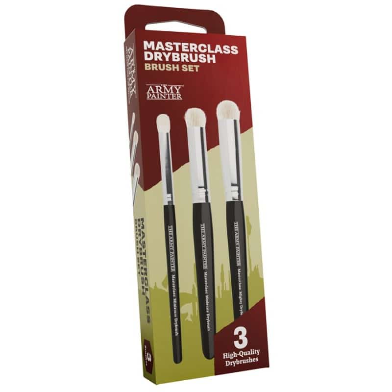 Découvrez Army Painter Pinceaux Masterclass DryBrush Set cet excellent kit de pinceaux parfait pour commencer ou compléter vôtre gamme de pinceaux