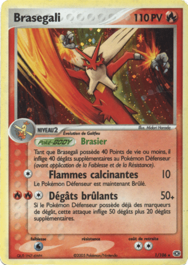 Brasegali reverse 01/106 Emeraude est un moyen simple et original de collectionner votre série préféré. Les cartes sont protégées.
