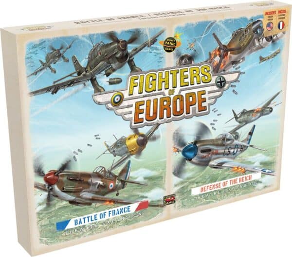 Fighters of the Europe est un jeu de société qui plonge les joueurs en plein cœur des grandes batailles aéronavales de la Seconde Guerre mondiale