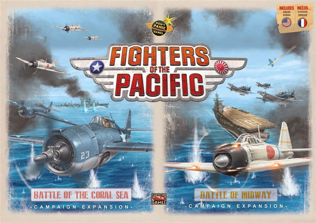 Fighters of the PacificFighters of the Pacific est un jeu de société qui plonge les joueurs en plein cœur des grandes batailles aéronavales de la Seconde Guerre mondiale