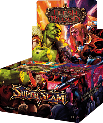 Découvrez Flesh and Blood Super Slam la nouvelle extension du superbe jeu de cartes Flesh and Blood, ce superbe TCG
