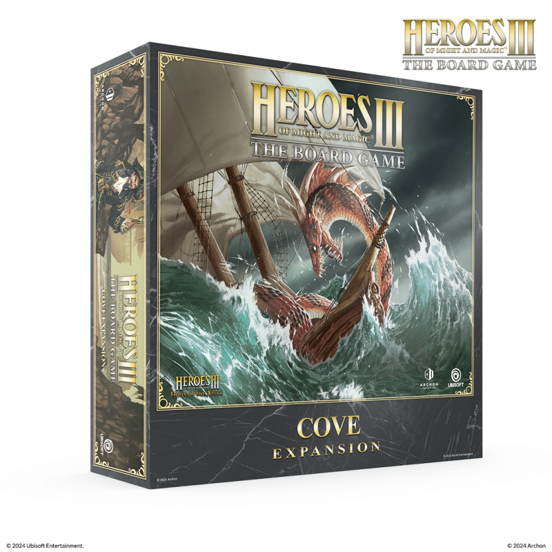 Heroes of Might and Magic III - Cove Expansion est l'une des formidables extensions pour cet inoubliable jeu maintenant adapté en jeu de plateau