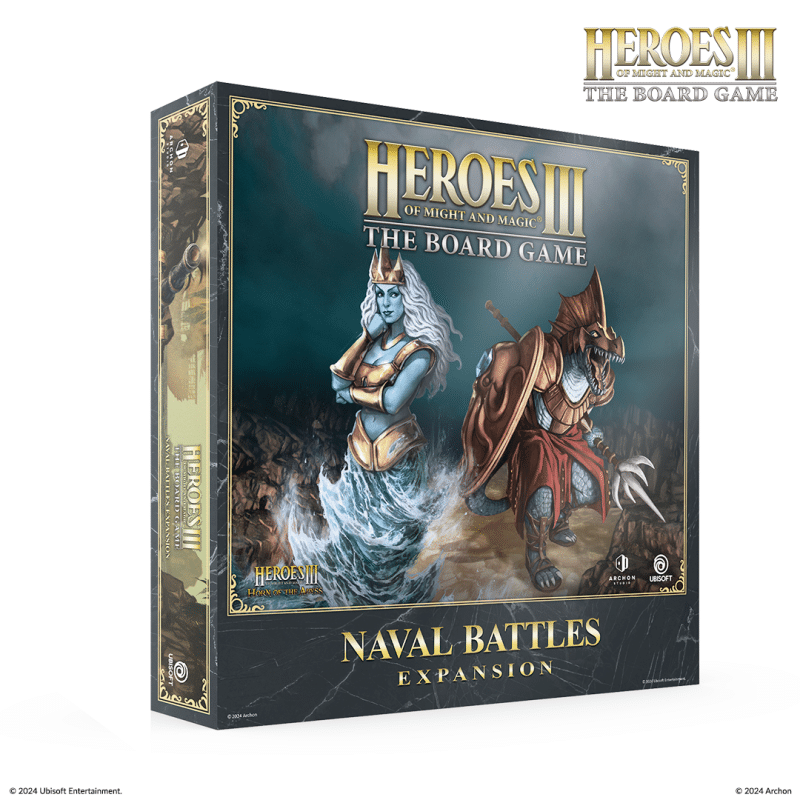 Heroes of Might and Magic III - Naval Battle Expansion est l'une des formidables extensions pour cet inoubliable jeu maintenant adapté en jeu de plateau