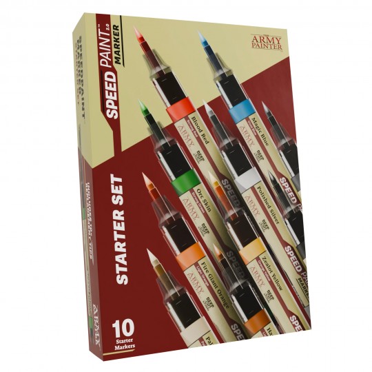 Le coffret Speedpaint Marker Starter Set est la porte d’entrée idéale dans l’univers des marqueurs de peinture pour figurines.