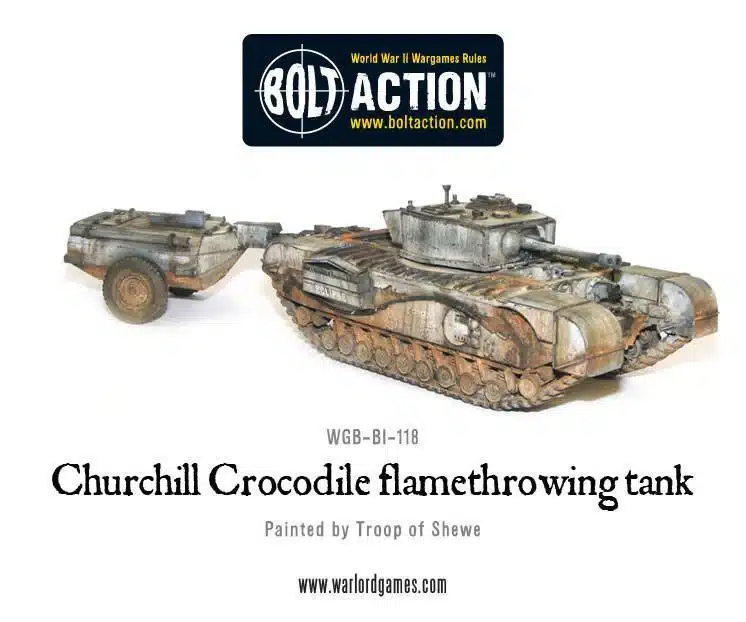 Churchill Crocodile Flamethrowing Tank vous permet de revivre les batailles emblématiques de la deuxieme guerre mondiale sur le front de l'ouest