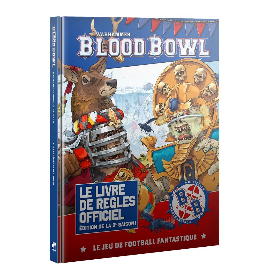 Le célèbre jeu Blood Bowl arrive à la 3ème saison, avec Blood Bowl Livre de Règles V3 choisissez votre équipe et affronter vos adversaire.