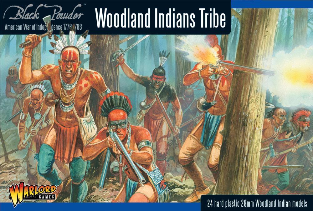 Woodland Indian tribes est une boite permettant de reproduire la guerre de 7 ans aux Etats unis entre les anglais , les français et les amerindiens