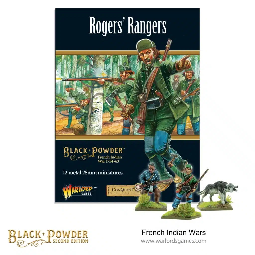 Roger's rangers est une boite permettant de reproduire la guerre de 7 ans aux Etats unis entre les anglais , les français et les amerindiens
