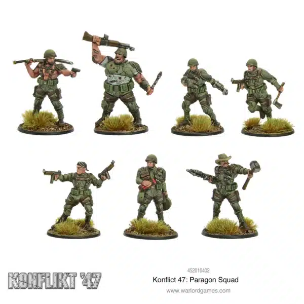 Konflikt '47 Paragon Squad est l'une des sorties qui accompagne le nouveau starter du jeu de warlord games appelé konflikt 47