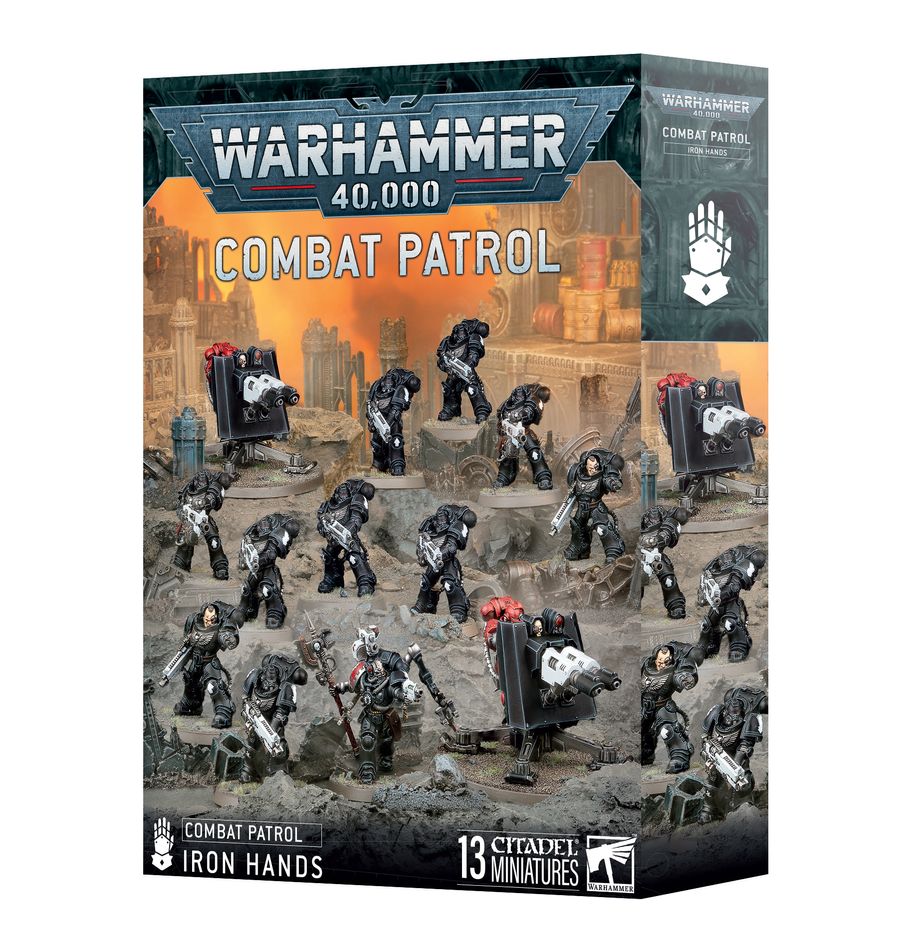 Iron Hands : Combat Patrol accompagne les nouvelles figurines de games workshop et vient etoffer encore le format patrouille