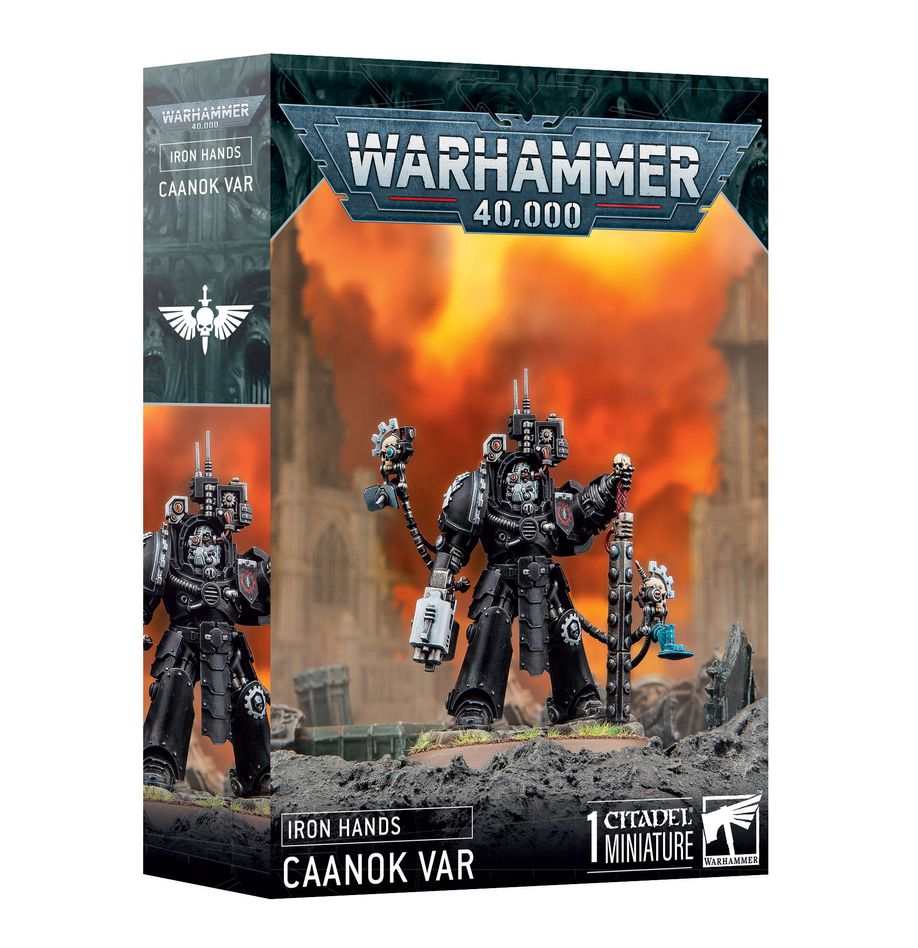 Iron Hands : Caanok Var accompagne les nouvelles figurines de games workshop et vient etoffer encore le format patrouille