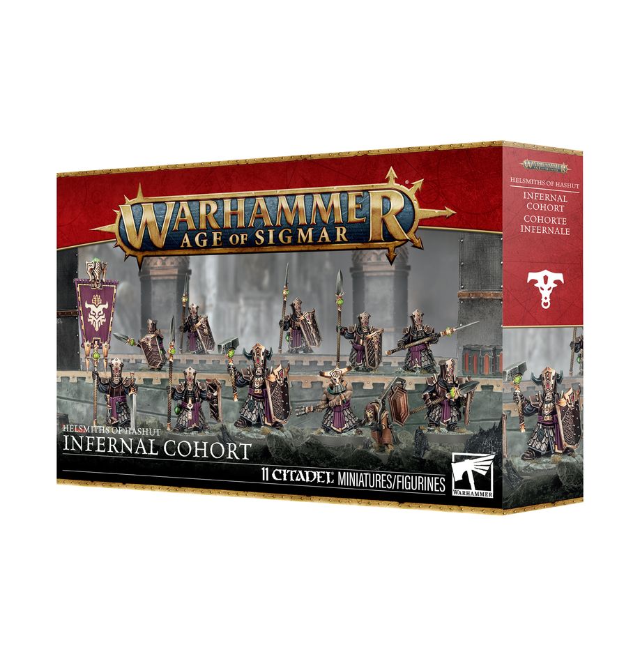 Les Helsmiths of Hashut Infernal Cohort sont l’épine dorsale de toute armée de Zharrdrons, principalement tirées des clans royaux
