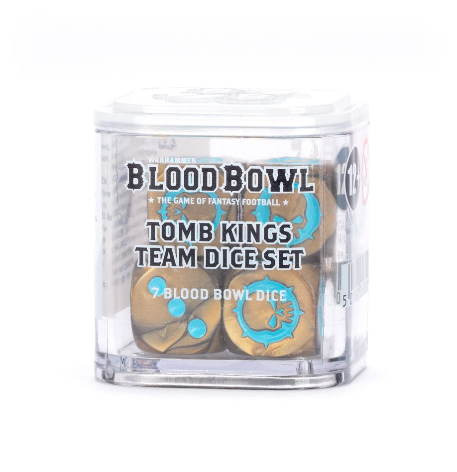 Découvrez le Tomb Kings Team Dice Set parfait pour joue et gagner avec ce magnifique set de dés à l'effigie des Rois des Tombes