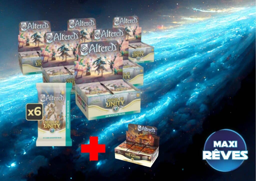 Decouvrez la nouvelle edition de Altered avec ce Pledge Altered 3 - Seeds of unity (FR) Maxireves , une super occasion de decouvrir cette nouvelle serie