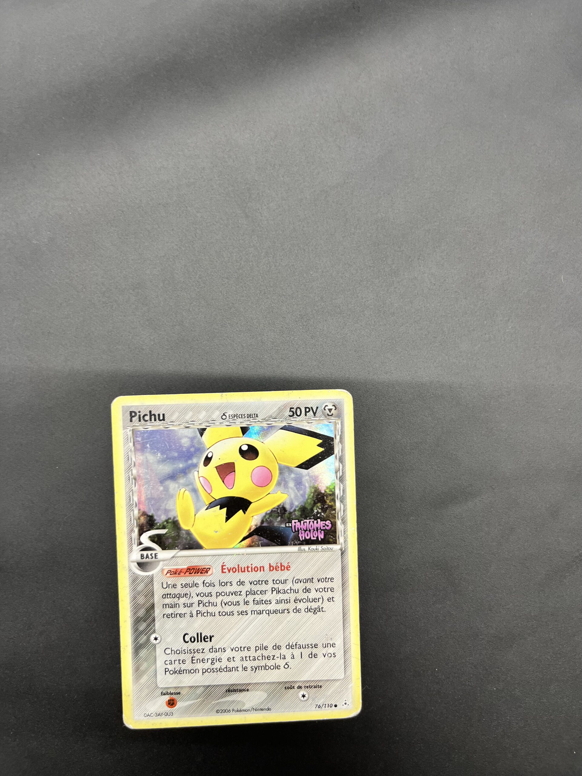 Pichu reverse 76/110 Fantomes Holon – Image 2