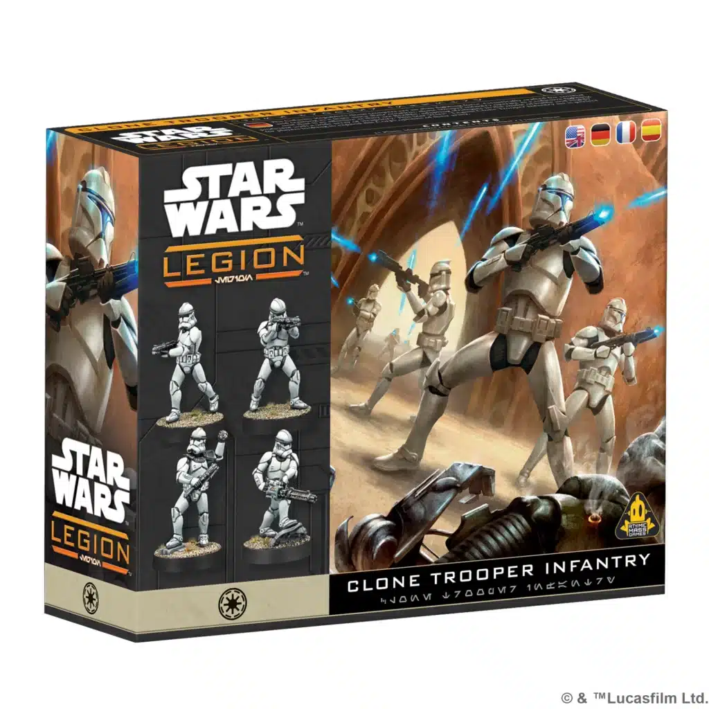 Star wars Legion : Clone Troopers Infantry est la prochaine sortie pour Star Wars Legion et sa nouvelle version de ce jeu fantastique