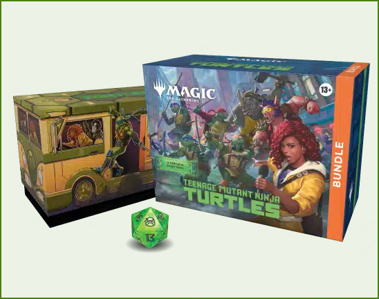 Magic Bundle Teenage Mutant Ninja Turtles VF qui accompagne cette nouvelle edition de Magic dans l'univers et l'esprit des tortues ninja