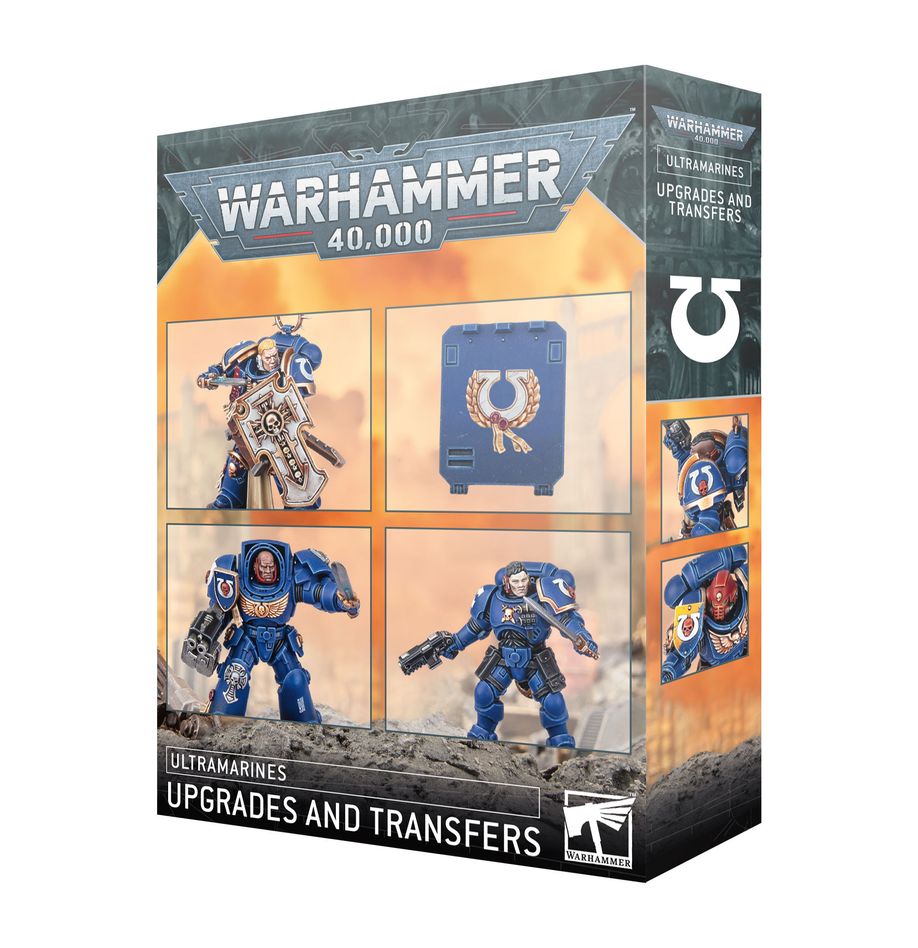 Space Marines : Ultramarines Ameliorations et Decalcomanies accompagne les sorties des ultramarines et de leur chef Marneus Calgar un des symbole de l'imperium