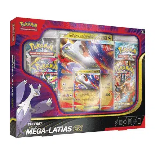 Coffret – Pokémon – Méga Latias Ex – FR est le nouveau coffret de la serie Mega evolution , nouveau bloc dans l'univers de pokemon