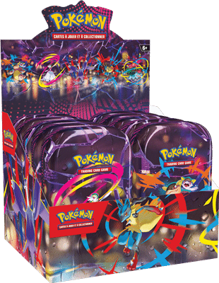 Display Mini Tin mega Evolution ME01 Fr est le nouveau coffret de la serie Mega evolution , nouveau bloc dans l'univers de pokemon
