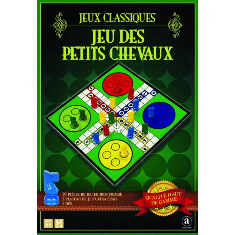 Jeu de petits chevaux Classic fait partie d'une selection de jeux emblématiques de notre enfance que nous avons selectionné pour vous