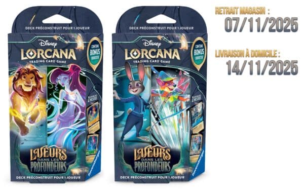 Disney Lorcana : Chapitre 10  Lueurs dans les profondeurs : Lot des 2 starters