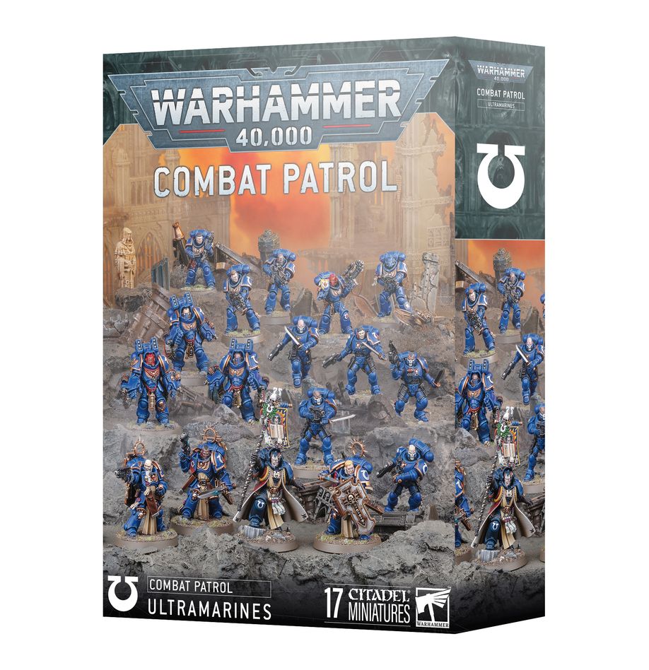 Space Marines : Patrouille Ultramarines accompagne les sorties des ultramarines et de leur chef Marneus Calgar mais pas que ... si vous retirez Tigirius