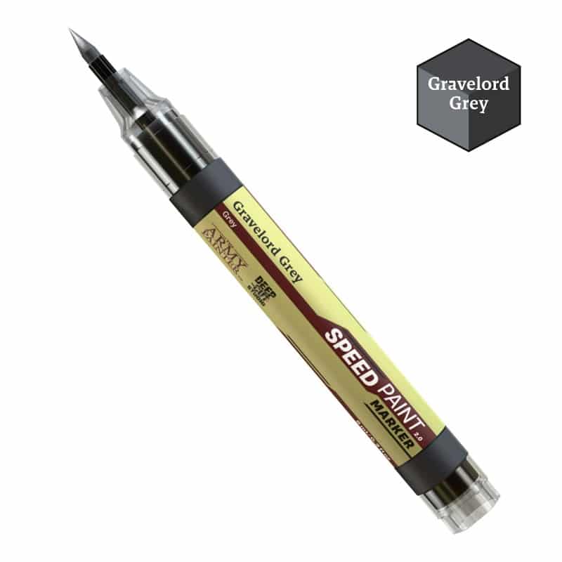 Speedpaint Markers d'Army Painter Gravelord Grey, vous permet de découvrir une nouvelle façon de peindre vos figurines sans pinceau ni palette.