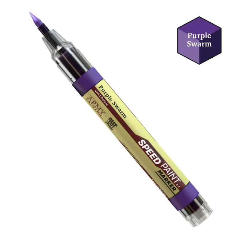Speedpaint Markers d'Army Painter Purple Swarm , vous permet de découvrir une nouvelle façon de peindre vos figurines sans pinceau ni palette.