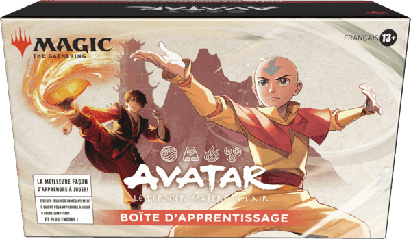 Découvrez Magic Boite d'apprentissage Avatar qui accompagne cette nouvelle edition de Magic dans l'univers et l'esprit d'avatar