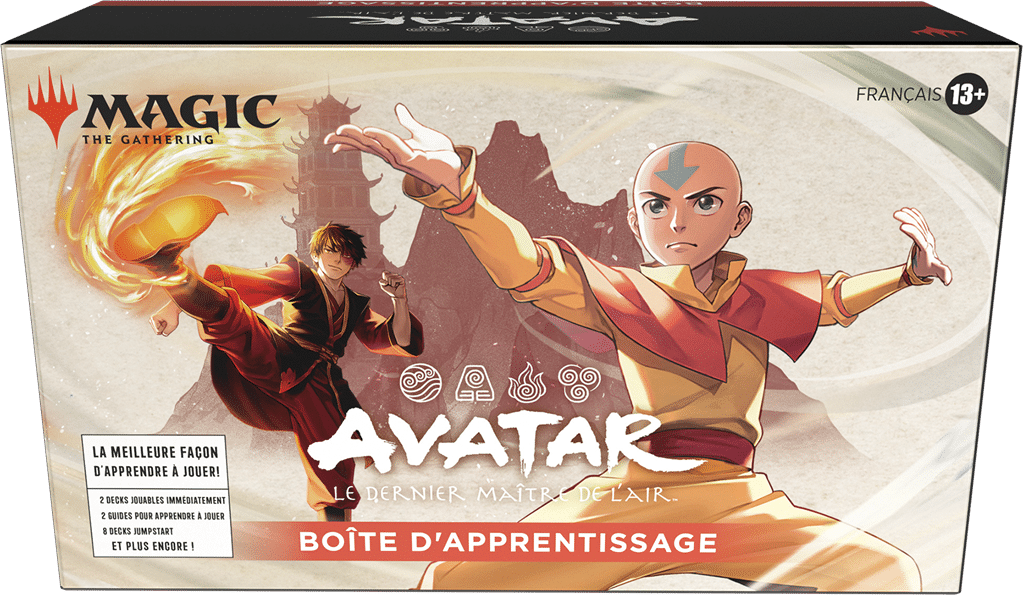 Découvrez Magic Boite d'apprentissage Avatar qui accompagne cette nouvelle edition de Magic dans l'univers et l'esprit d'avatar
