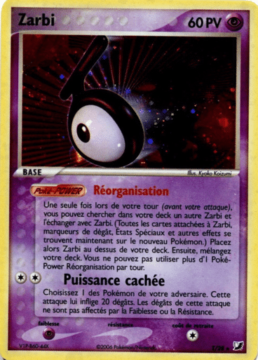 La carte à l'unité Pokémon est un moyen simple et original de collectionner votre série préféré. Les cartes sont protégées.